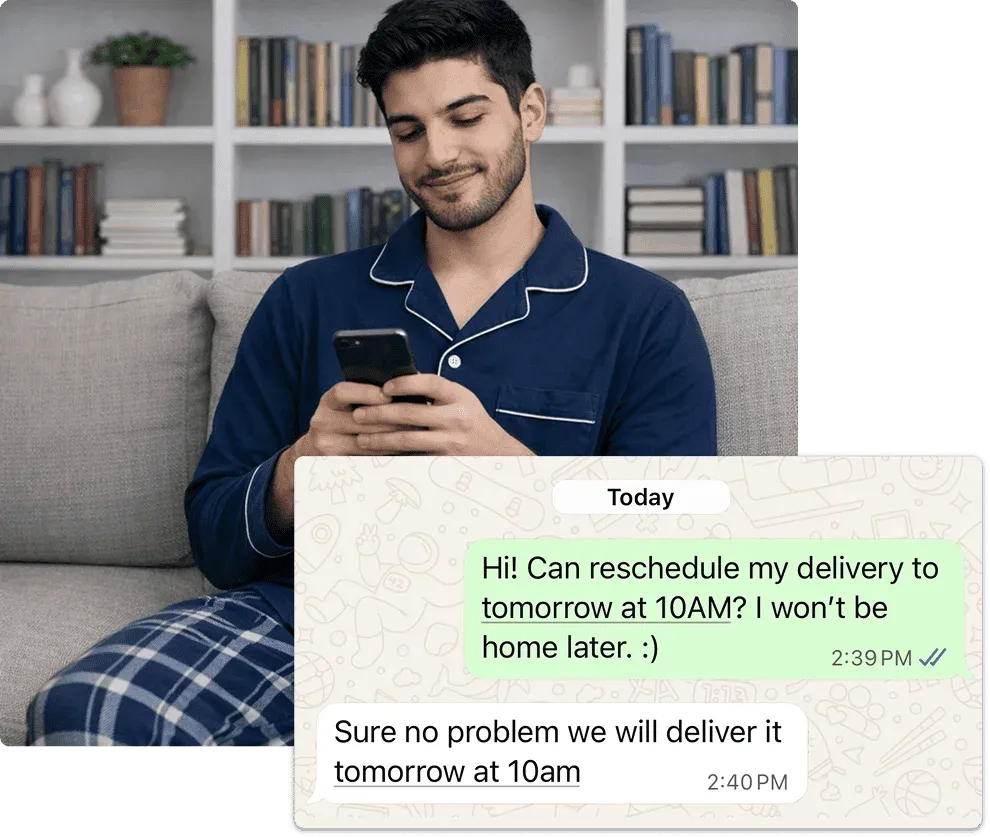 Step 4: We deliver - Wash & Fold Service in Kuwait