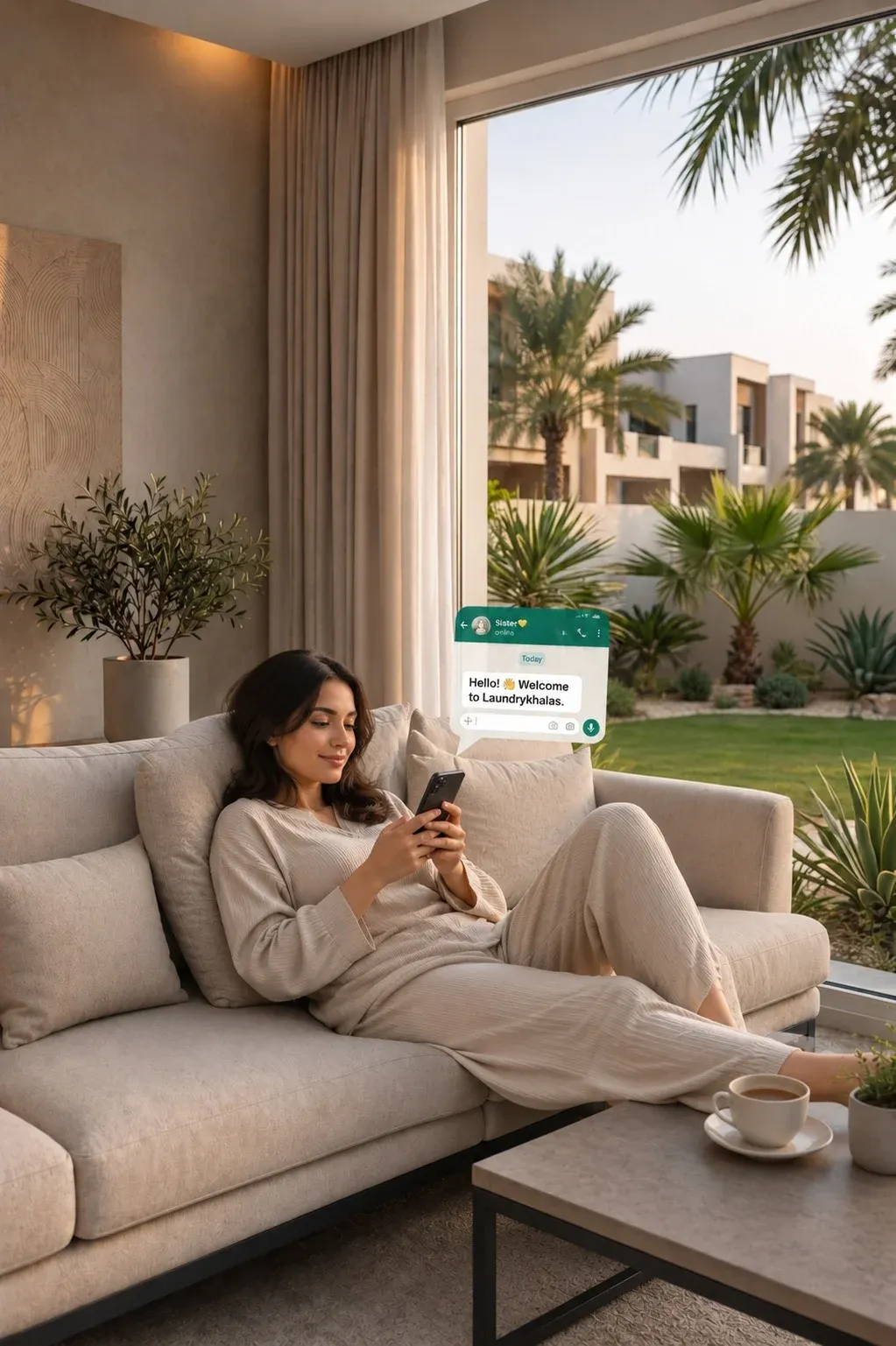 Step 1: Book a pickup - Wash & Fold Service in Kuwait