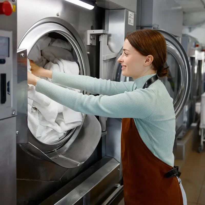 Laundrykhalas boutique clean and press service for suits in Kuwait