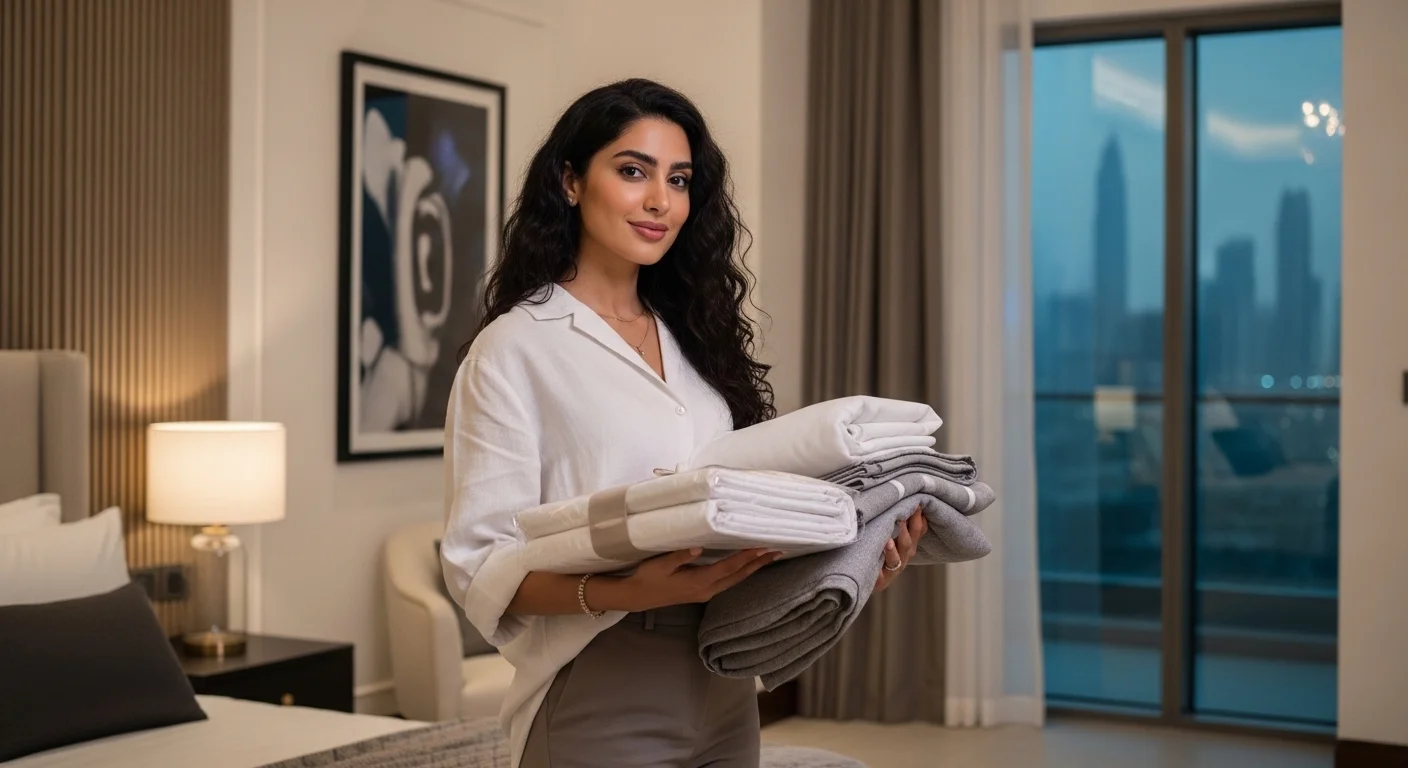Laundrykhalas executive dry cleaning and dishdasha pressing for Kuwait professionals in Salmiya Block 8