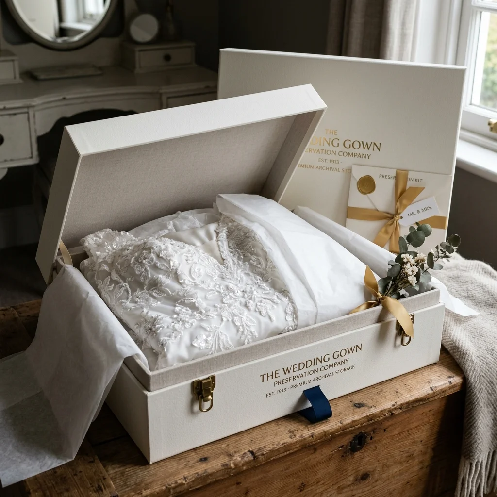 Acid-Free Boxed Preservation - Wedding Dresses in Kuwait