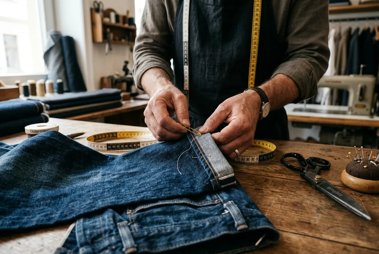 Jeans Length Cutting